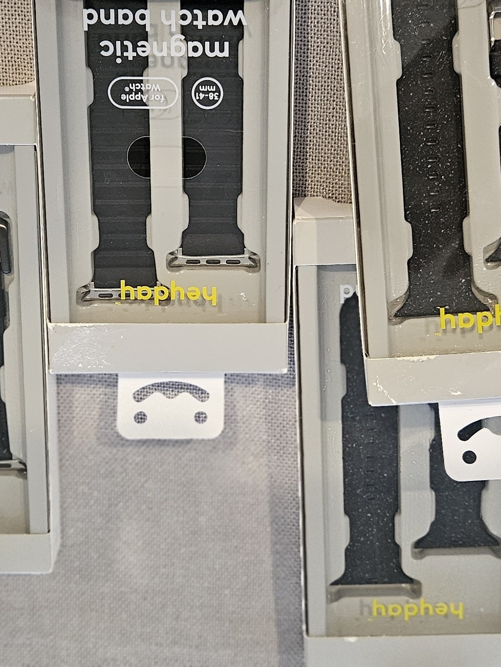 Hehphay Black Magnetic Watch Bands for Apple Watch